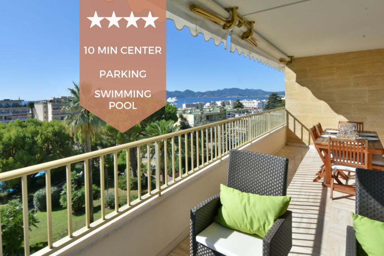 Close To Downtown Cannes Swimming Pool And Sea View Exteriér fotografie